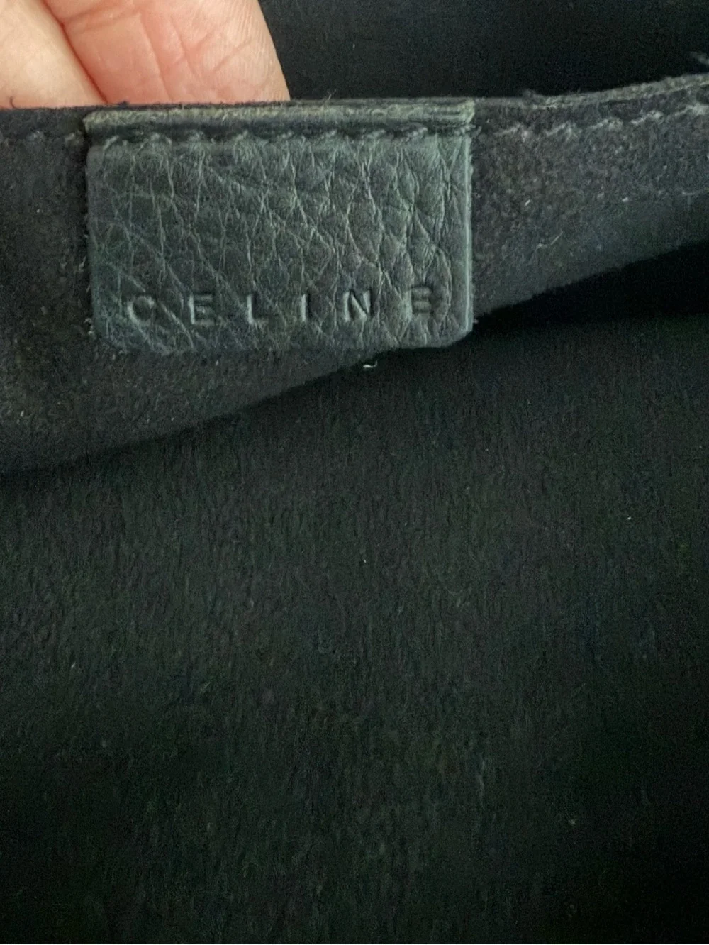 Celine Boogie Bag Studs Black Vintage